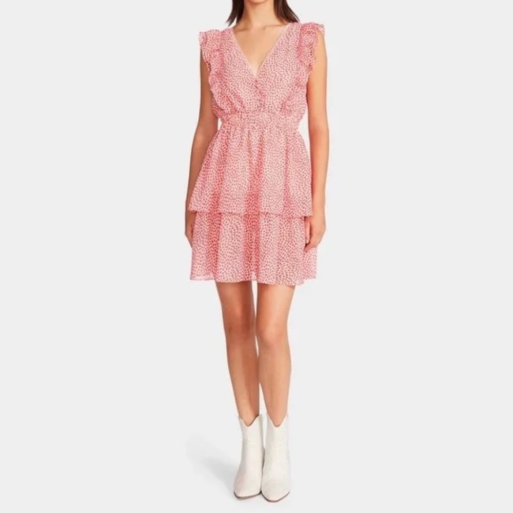 Tiny Hearts Mini Dress Pink - Almond Blossom